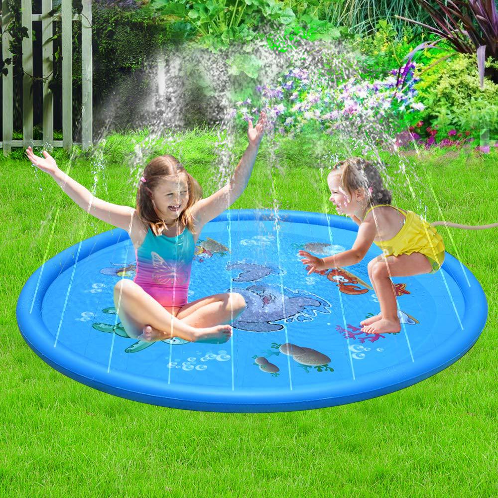 Durable Children's Water Spray Pool Mat Splash Sprinkle Play Pad Mat - Pool Toys -  Trend Goods
