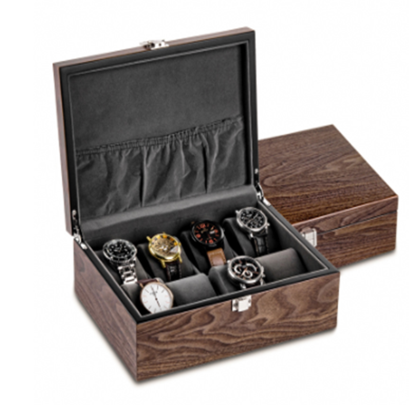 Walnut Watch Storage Organizer Box - Watch Boxes -  Trend Goods