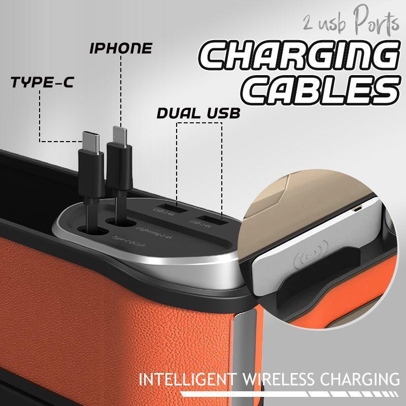 Car Seat Slot Storage Box Wireless Charging - Auto Accessories -  Trend Goods