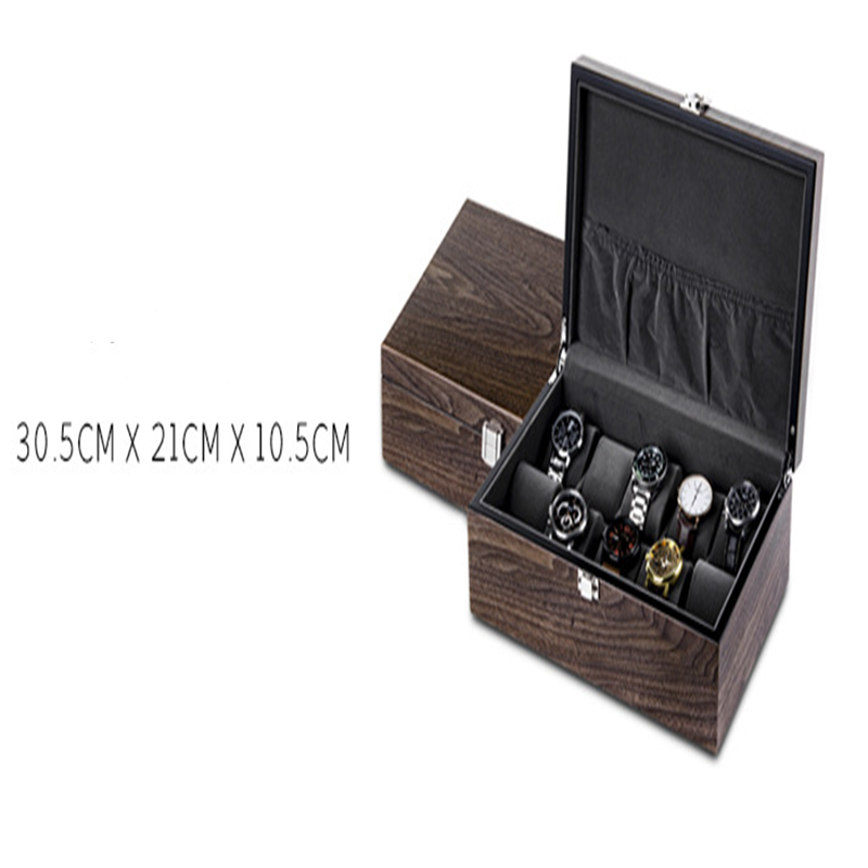 Walnut Watch Storage Organizer Box - Watch Boxes -  Trend Goods