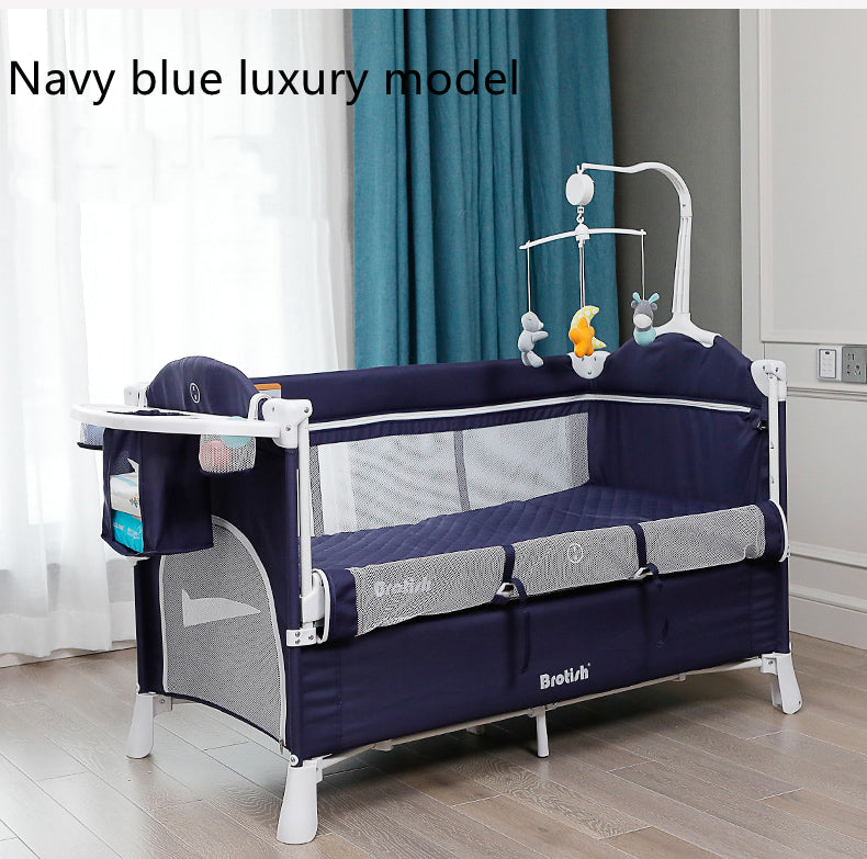 Multifunctional Baby Cot Splicing Large Bed Movable - Baby Cribs -  Trend Goods