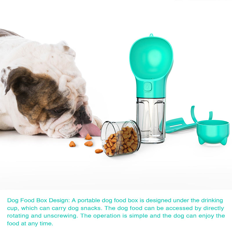 Pet Water Bottle Feeder Bowl with Garbage Bag Storage - Pet Bowls -  Trend Goods