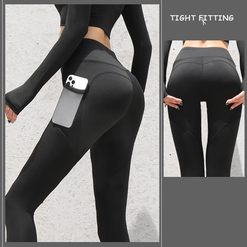 Gym Sport Seamless Yoga Leggings With Pockets - Yoga Pants -  Trend Goods