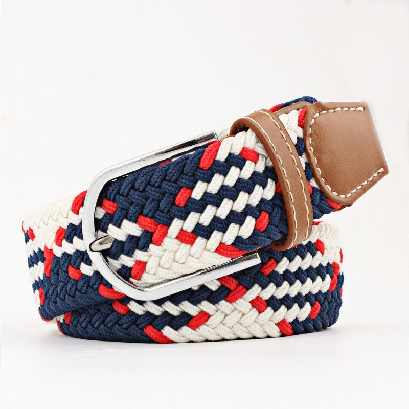 Casual Stretch Braided Canvas Belt Needle Buckle - Belts -  Trend Goods