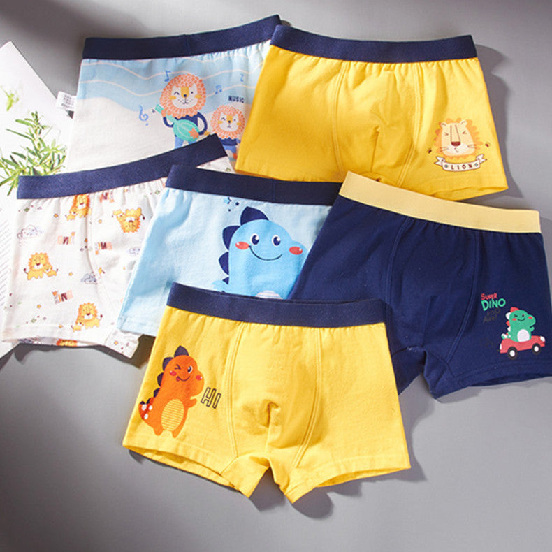 Boys' Flat Corner Fine Shuttle Cotton Underwear - Boxers -  Trend Goods