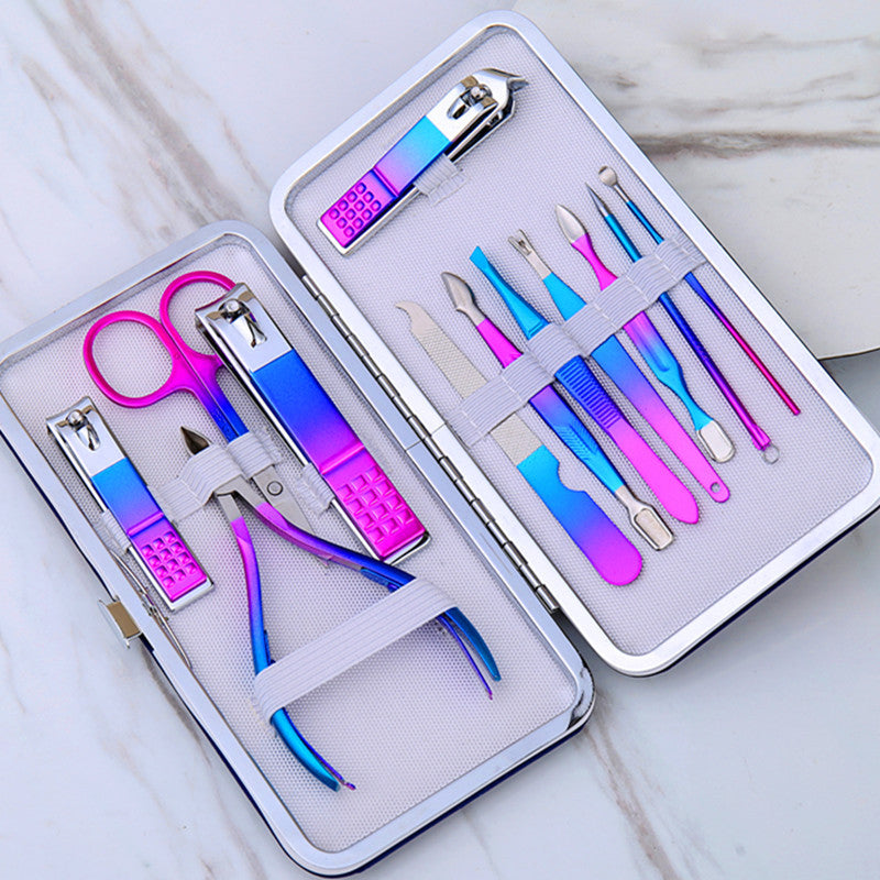 Black Stainless Steel Nail Clipper Tool Set - Nail Care Sets -  Trend Goods