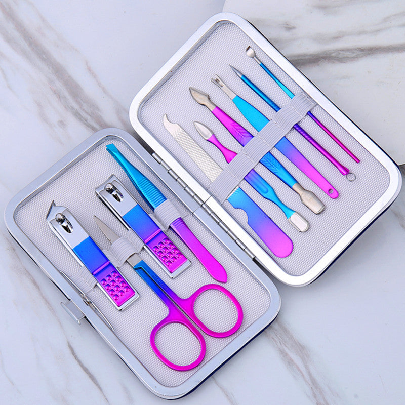 Black Stainless Steel Nail Clipper Tool Set - Nail Care Sets -  Trend Goods