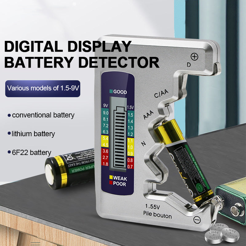 Universal Digital Battery Tester LCD AA AAA 9V - Battery Checkers -  Trend Goods