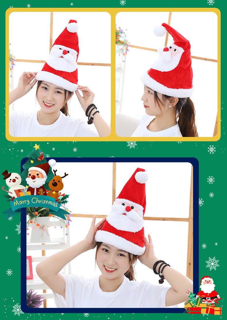 Electric Christmas Hat Santa Hat with Light and Music - Party Supplies -  Trend Goods