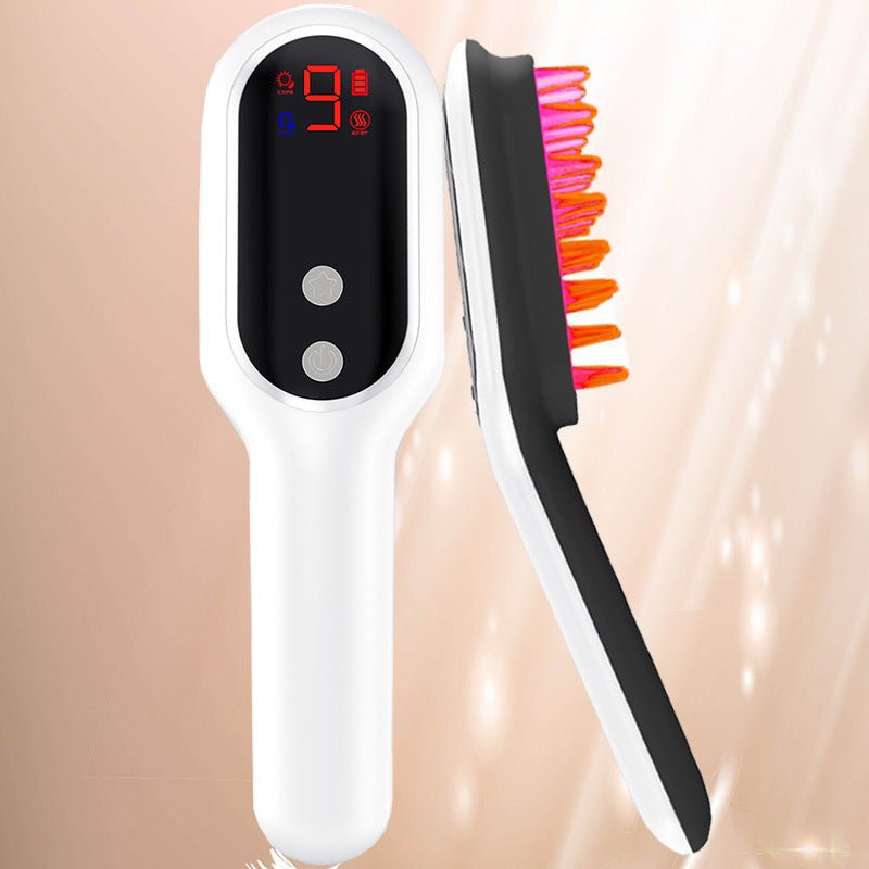 Electric Head Massager Magnetic Therapy Hair Growth Massage Brush LED Display - Massage Tools -  Trend Goods