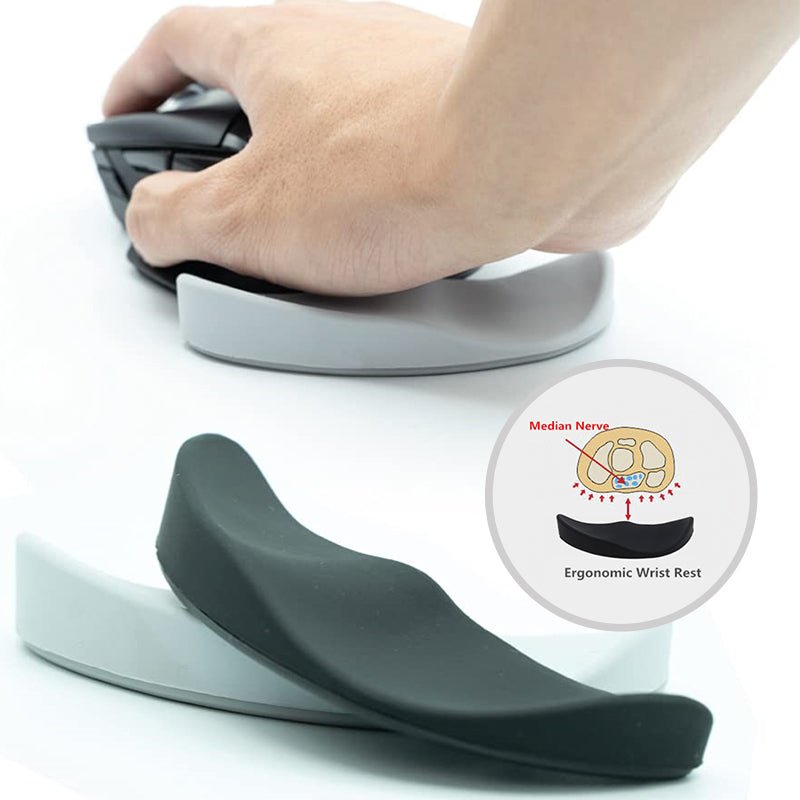 Ergonomic Mouse Wrist Rest Mouse Pads Silicon Gel Non-Slip Streamline Wrist Rest Support - Mouse Pads -  Trend Goods