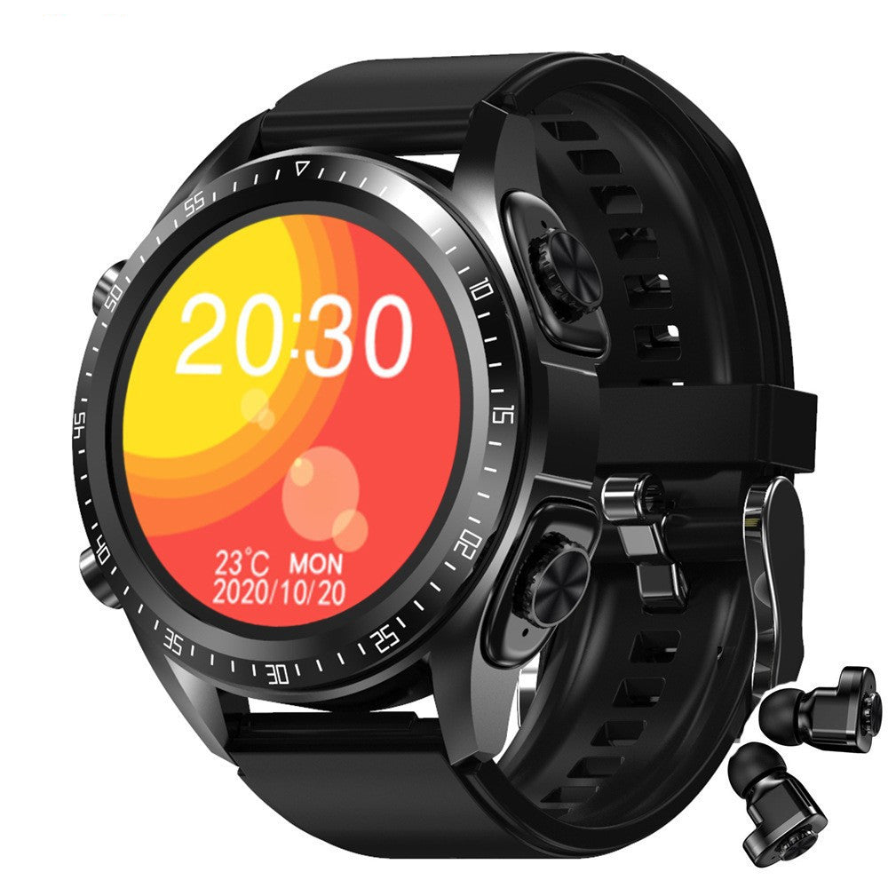 2-in-1 Smart Watch with Headphones  Heart Rate Monitor Bluetooth Calling - Smart Watches -  Trend Goods