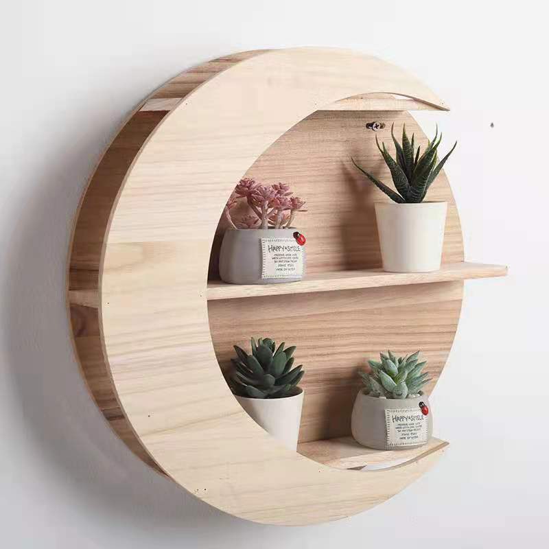 Wooden Wall-mounted Shelf - Home Decor -  Trend Goods