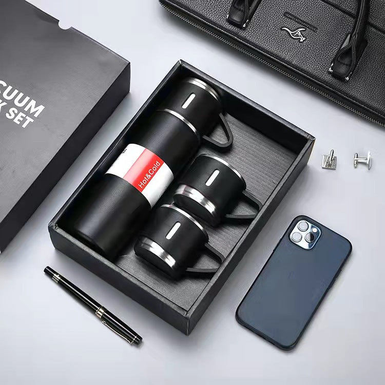 Stainless Steel Vacuum Flask Business Gift Set - Mugs -  Trend Goods