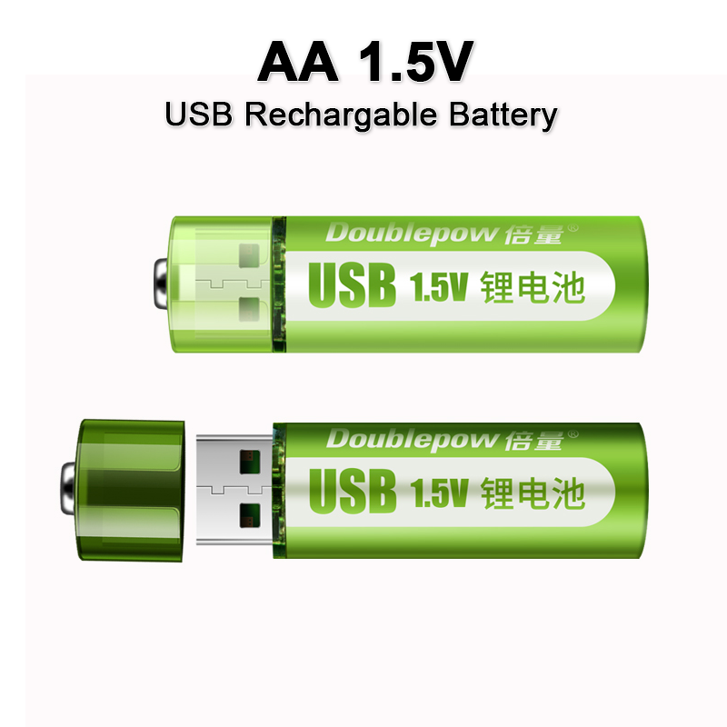 USB Rechargeable Lithium Battery Large Capacity 1.5v Constant Voltage AA - Batteries -  Trend Goods