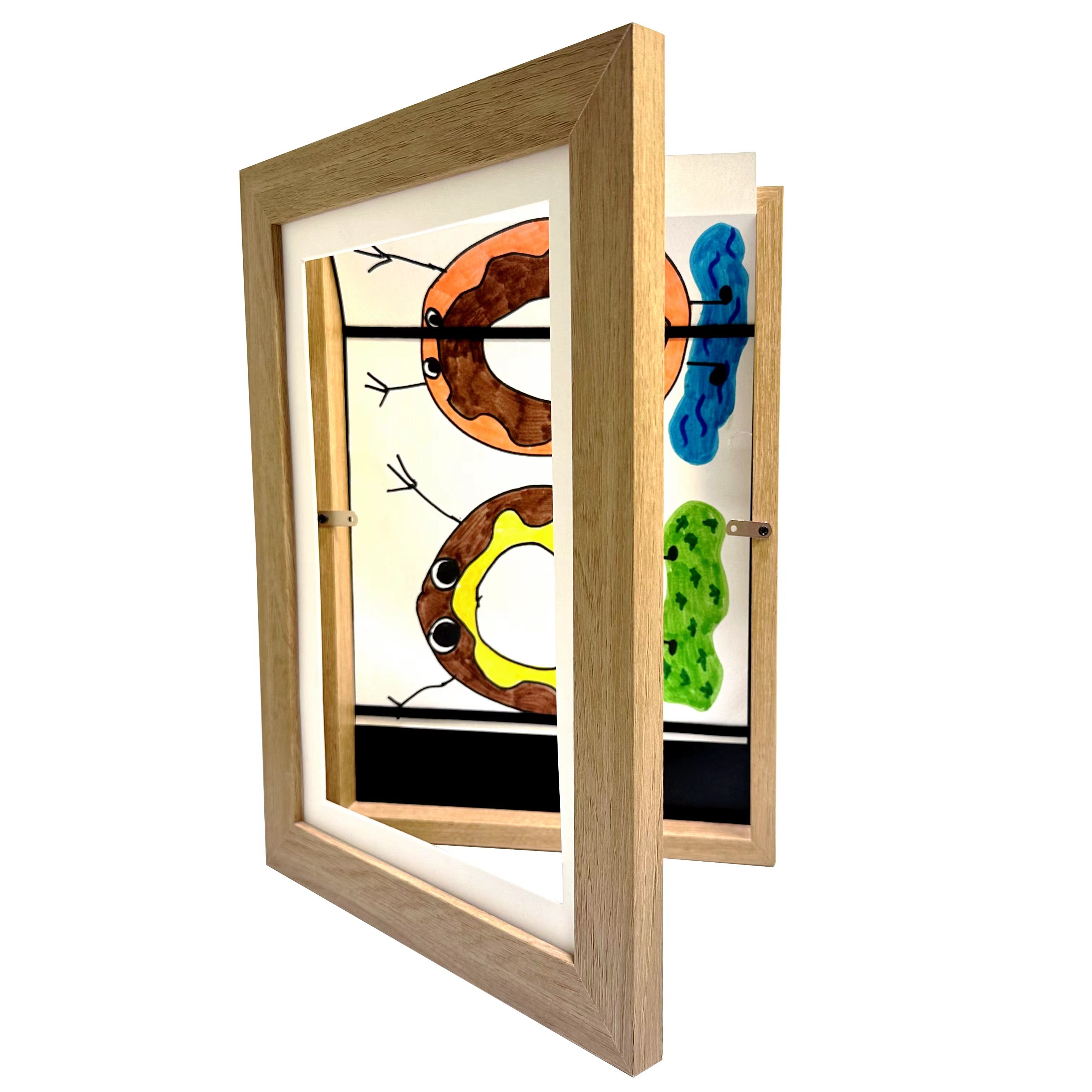 Folding Children Painting Storage Wooden Picture Frame - Storage & Organizers -  Trend Goods