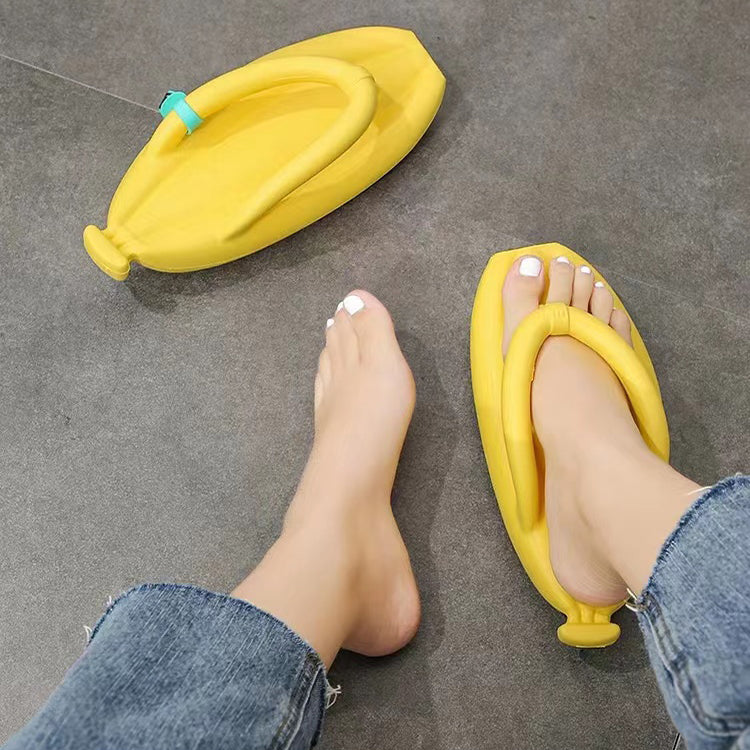 Cute Banana Summer Beach Soft Flip Flops Slippers - Slippers -  Trend Goods