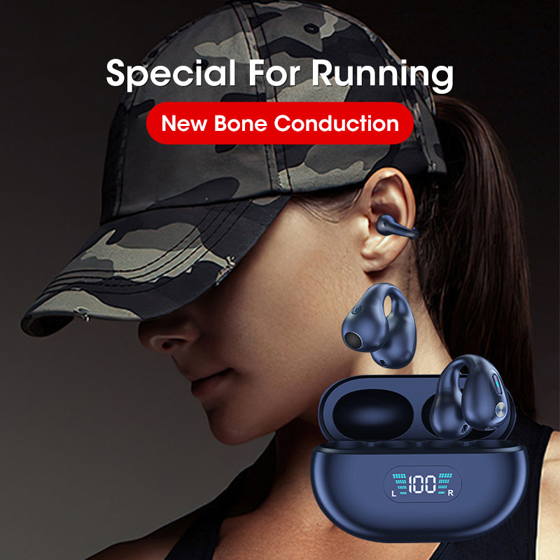 Bone Conduction TWS Earbuds Bluetooth 5.3 Touch Wireless - Bluetooth Headsets -  Trend Goods