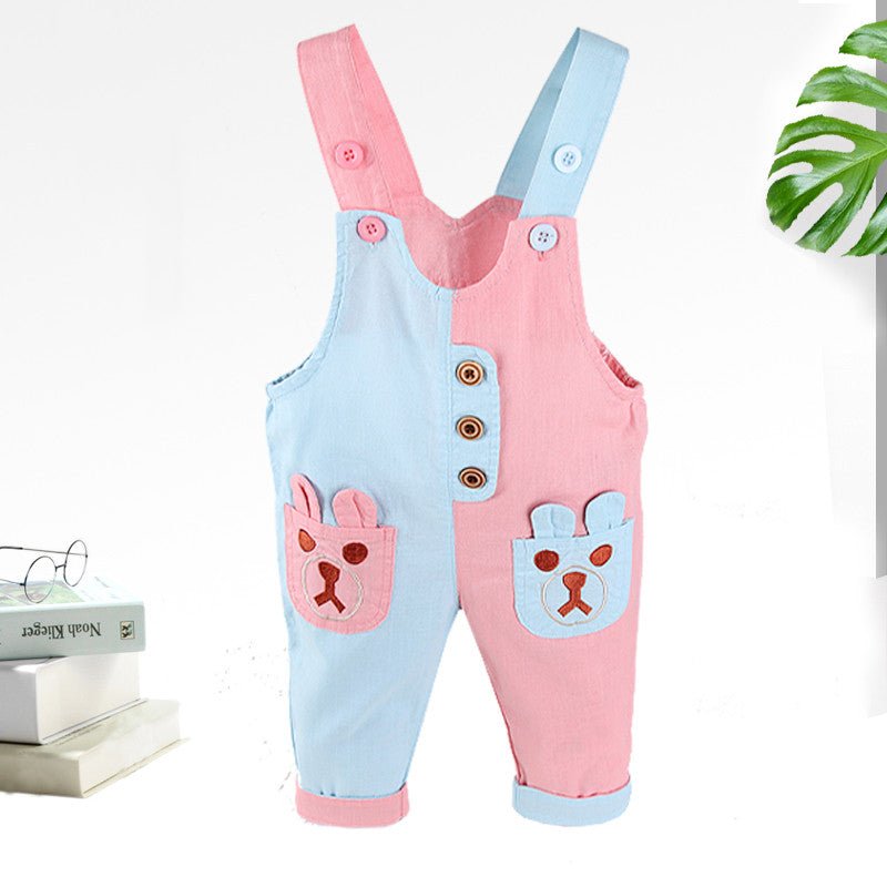 Fashion Color Matching Baby Duck Bear Elephant Rompers - Rompers, Jumpsuits, Overalls -  Trend Goods