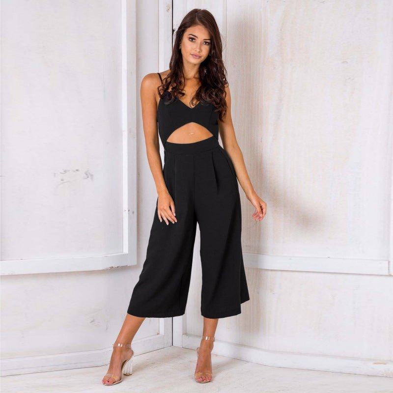 Fashion suspender zipper halter jumpsuit - Rompers, Jumpsuits, Overalls -  Trend Goods