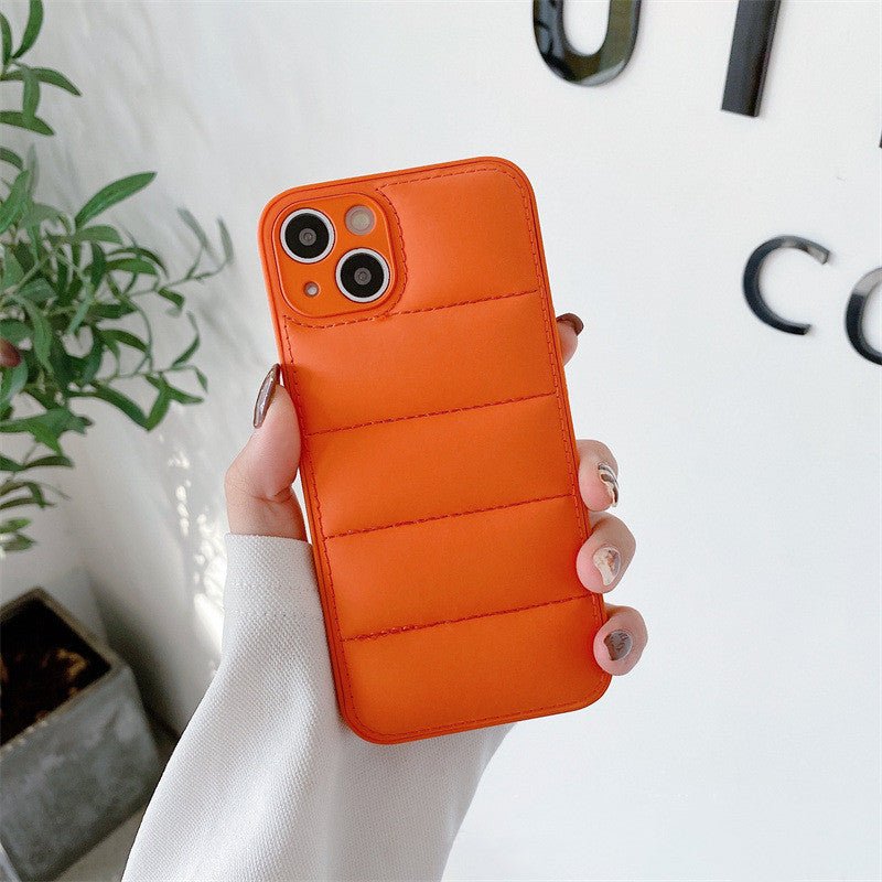 Fashion Solid Color Down Jacket Phone Case for iphone14 Models - Phone Cases -  Trend Goods