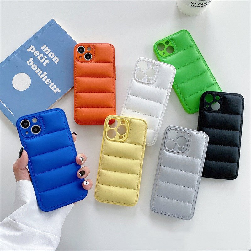 Fashion Solid Color Down Jacket Phone Case for iphone14 Models - Phone Cases -  Trend Goods