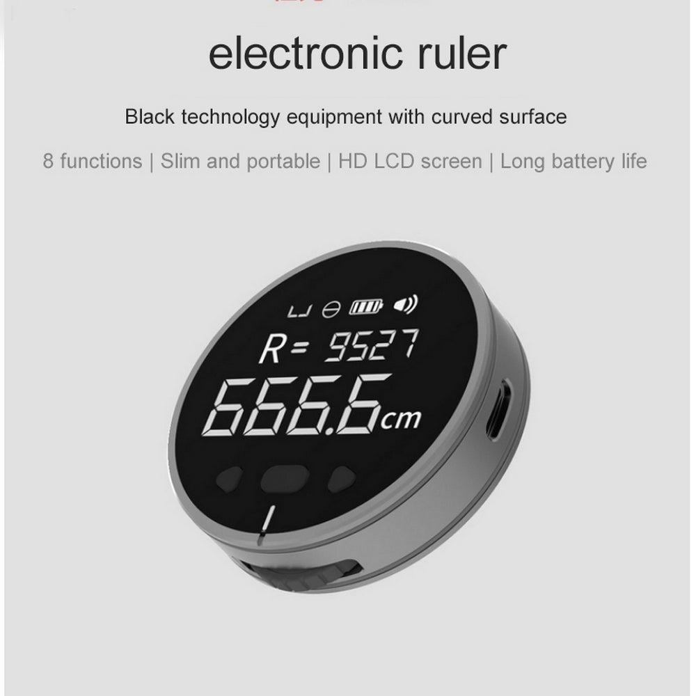 Digital Electronic Distance Meter 8-in 199m Portable Multi-function Curve Measurement Tool - Measuring Wheels -  Trend Goods