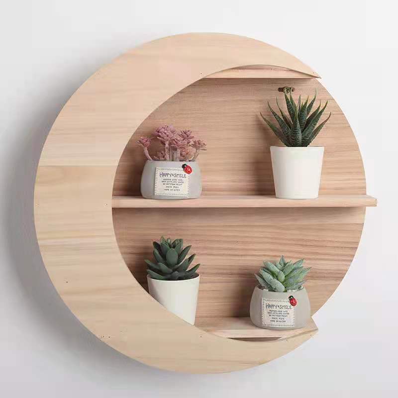 Wooden Wall-mounted Shelf - Home Decor -  Trend Goods