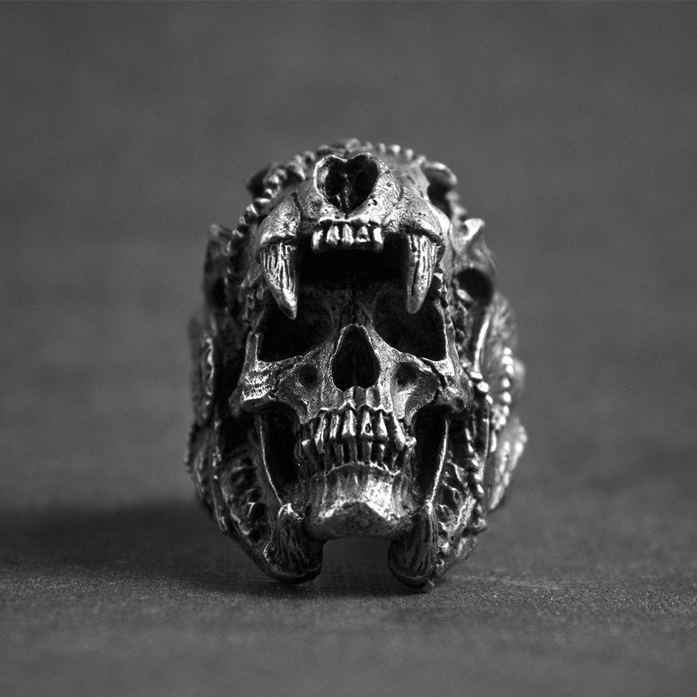 Skull Retro Devil Skull Ring - Rings -  Trend Goods