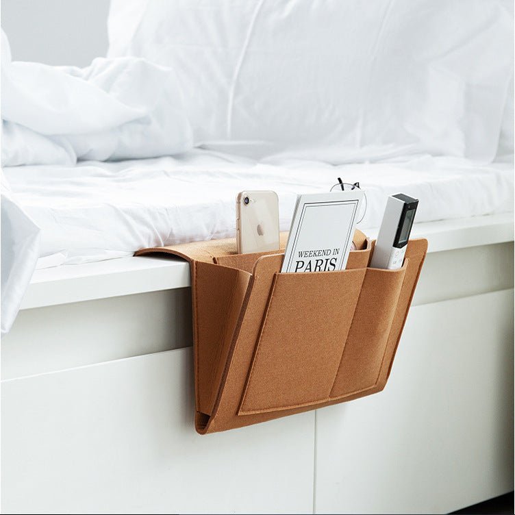 Felt Bedside Storage Bag Student Dormitory Bedside Remote Control Book Storage - Storage & Organizers -  Trend Goods