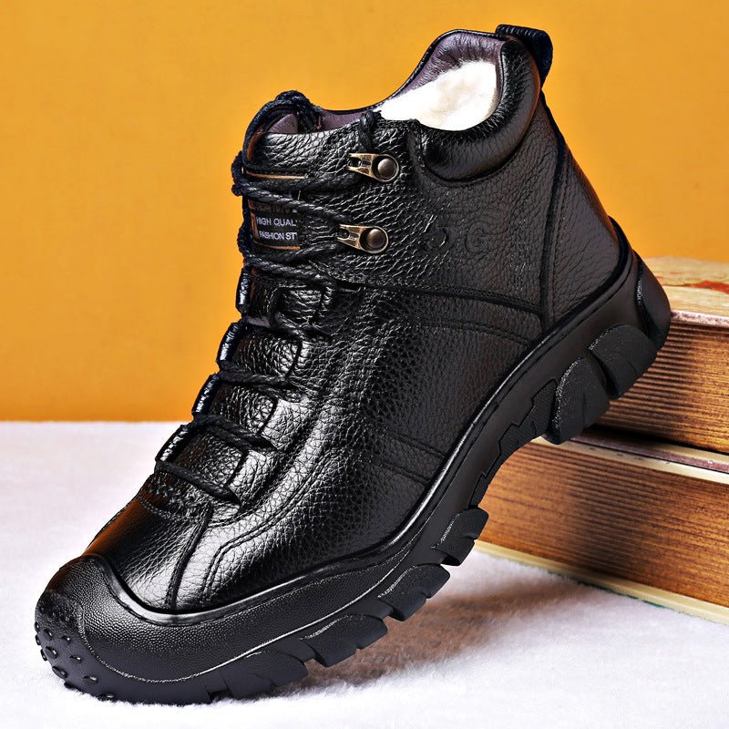 First Layer Cowhide Designer Boots Men's Shoes - Boots -  Trend Goods