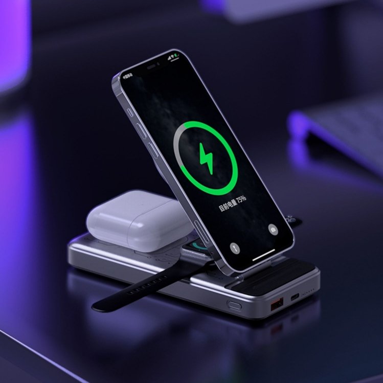 Five-in-one Wireless Magnetic Charging Treasure Multifunctional Power Bank - Power Banks -  Trend Goods