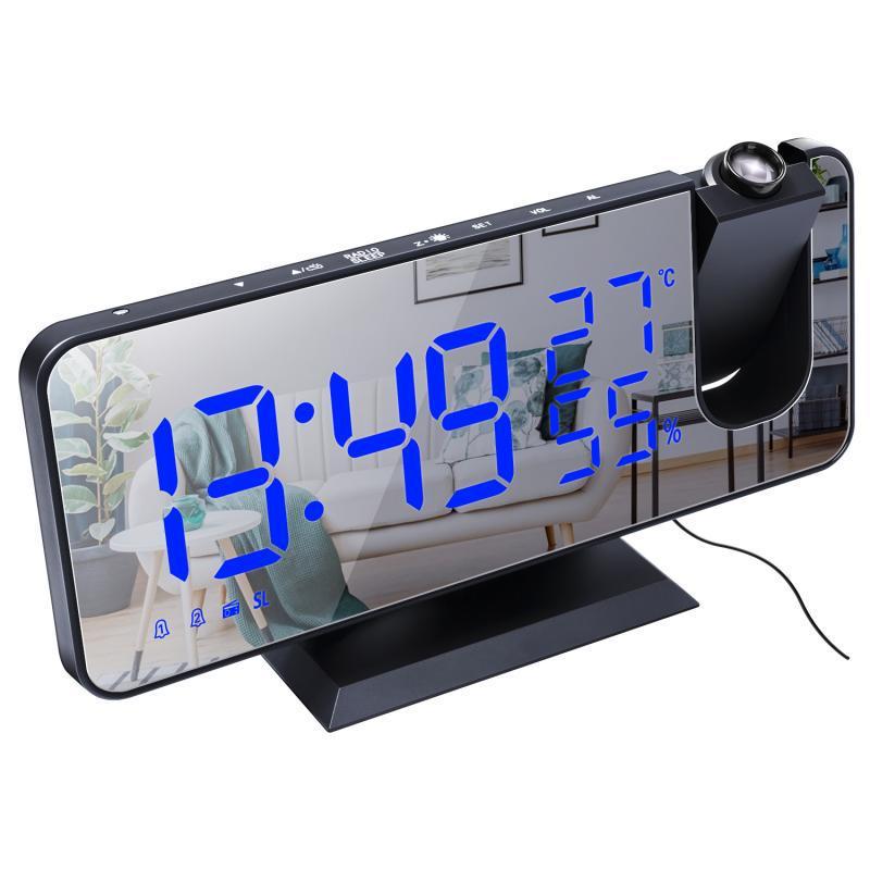 Fm Radio, Led Digital Smart Alarm Clock, Table Clock, USB Alarm Clock With Projection Time - Alarm Clocks -  Trend Goods