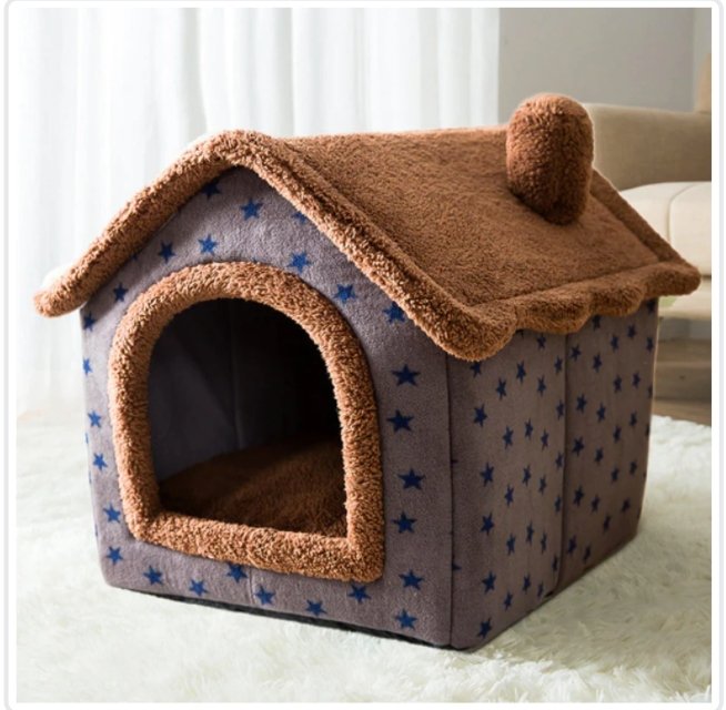 Foldable Dog House Pet Cat Bed Sleep Kennel Removable Nest - Kennels -  Trend Goods