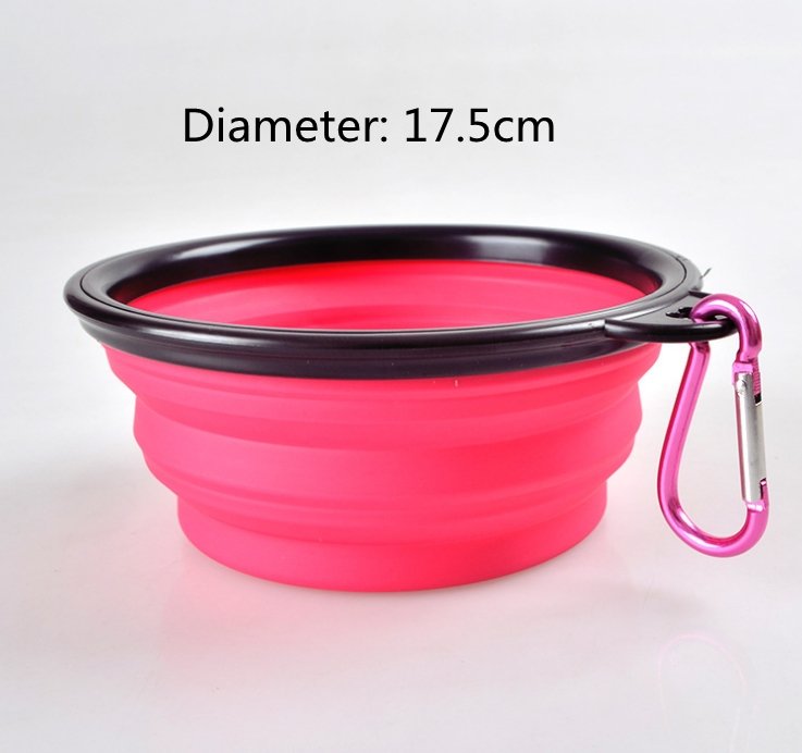 Folded Silicone Pet Dog Bowl - Pet Bowls -  Trend Goods