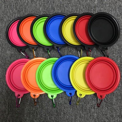 Folded Silicone Pet Dog Bowl - Pet Bowls -  Trend Goods