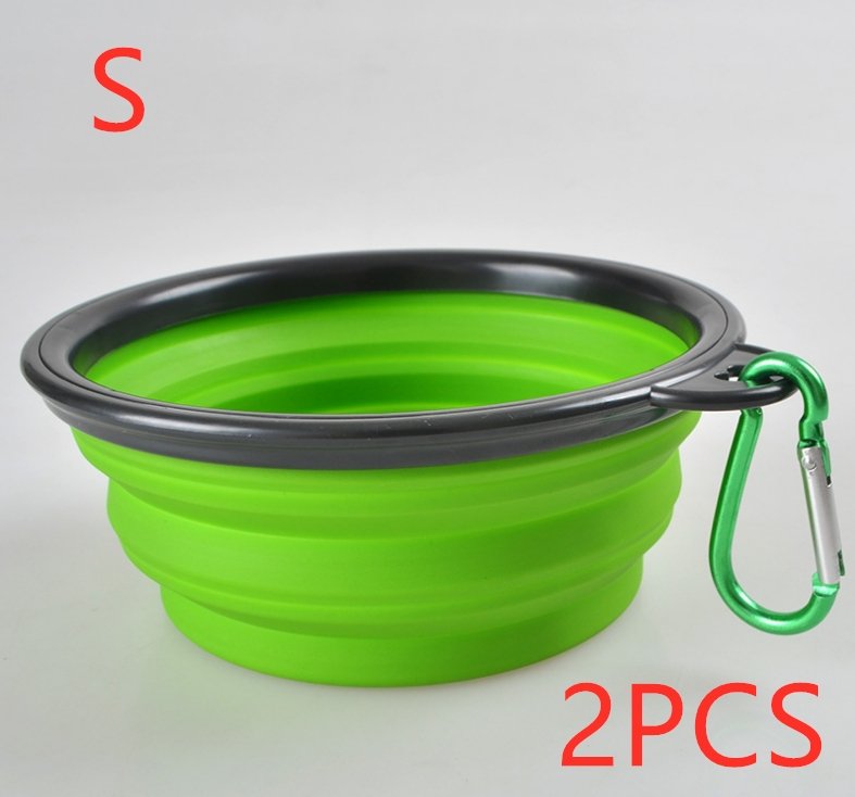 Folded Silicone Pet Dog Bowl - Pet Bowls -  Trend Goods