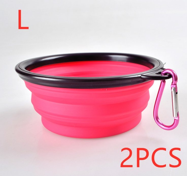 Folded Silicone Pet Dog Bowl - Pet Bowls -  Trend Goods