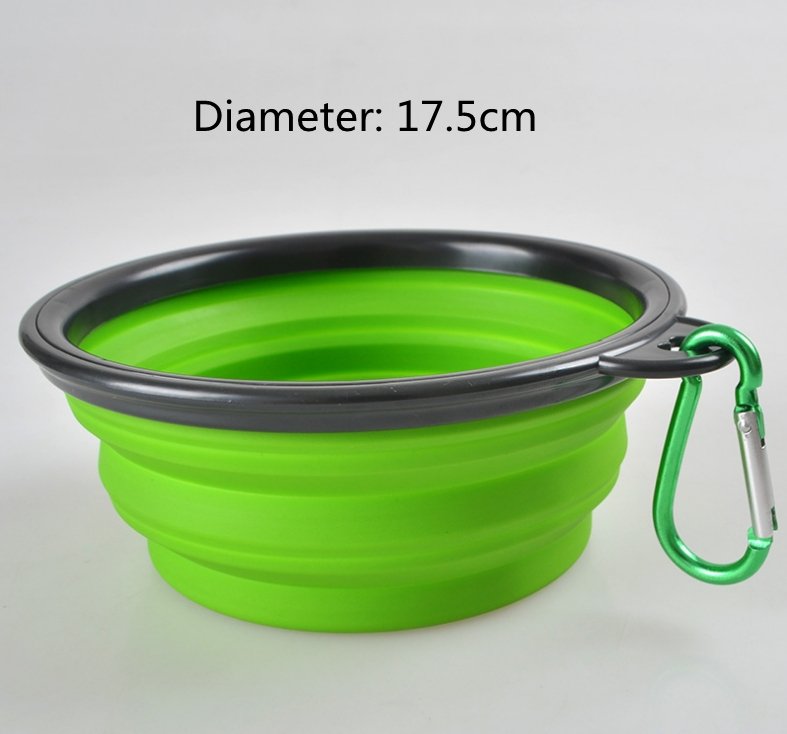 Folded Silicone Pet Dog Bowl - Pet Bowls -  Trend Goods