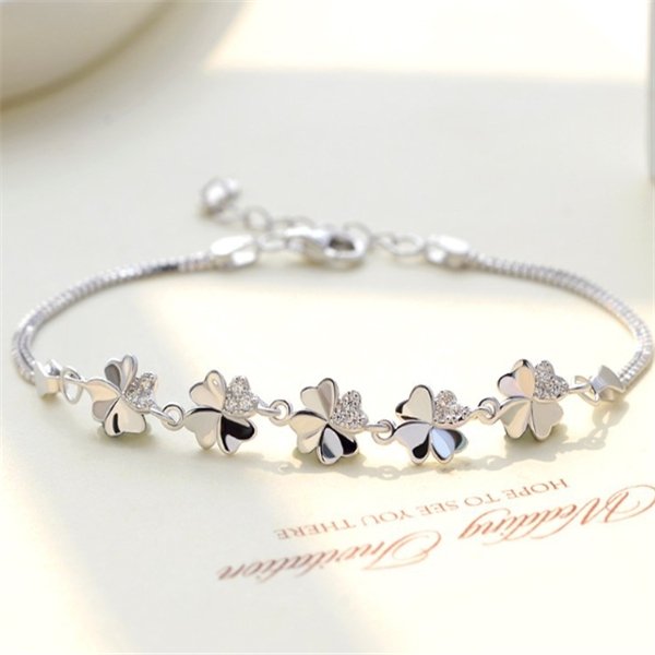 Four-leaf clover bracelet - Bracelets -  Trend Goods