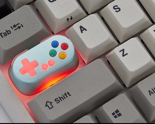 Game Console Handle Metal Transparent Keycap Wireless Mechanical Keyboard Switch - Keyboard Accessories -  Trend Goods