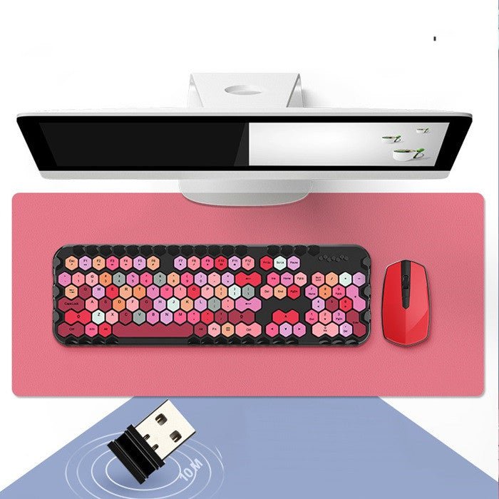 Girls Favorite Wireless Keyboard And Mouse Set Mini Keyboard - Keyboard Mouse Set -  Trend Goods