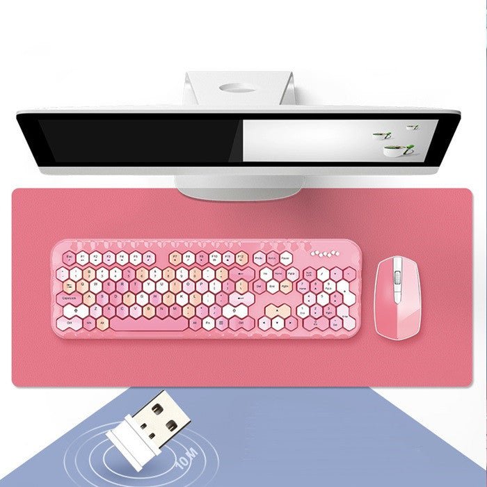 Girls Favorite Wireless Keyboard And Mouse Set Mini Keyboard - Keyboard Mouse Set -  Trend Goods