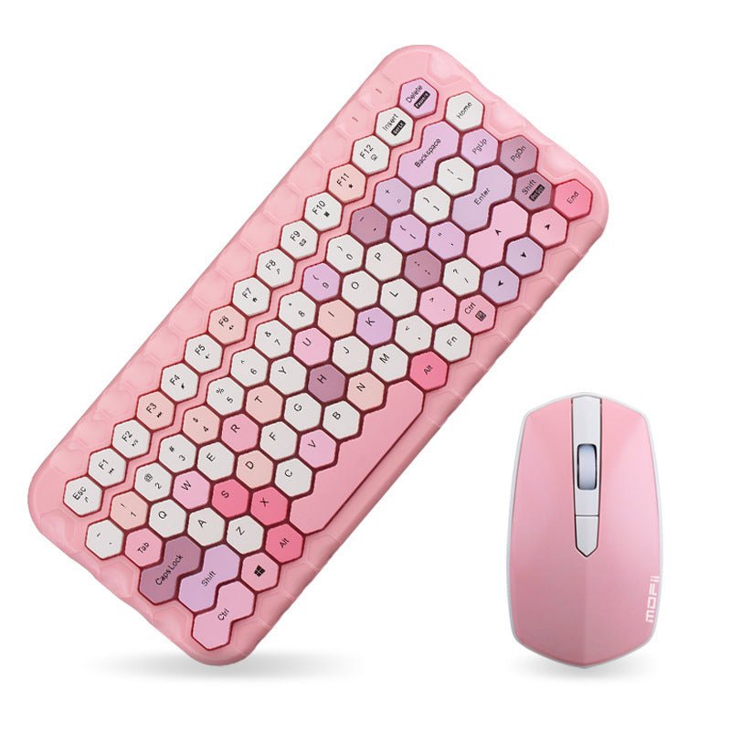 Girls Favorite Wireless Keyboard And Mouse Set Mini Keyboard - Keyboard Mouse Set -  Trend Goods