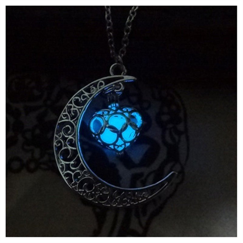 Glowing Pendant Necklaces Silver Plated Chain Necklaces - Necklaces -  Trend Goods