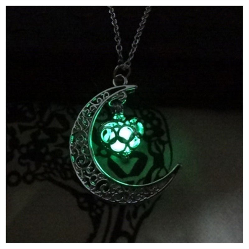 Glowing Pendant Necklaces Silver Plated Chain Necklaces - Necklaces -  Trend Goods