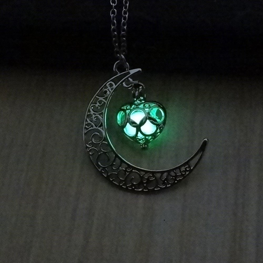 Glowing Pendant Necklaces Silver Plated Chain Necklaces - Necklaces -  Trend Goods