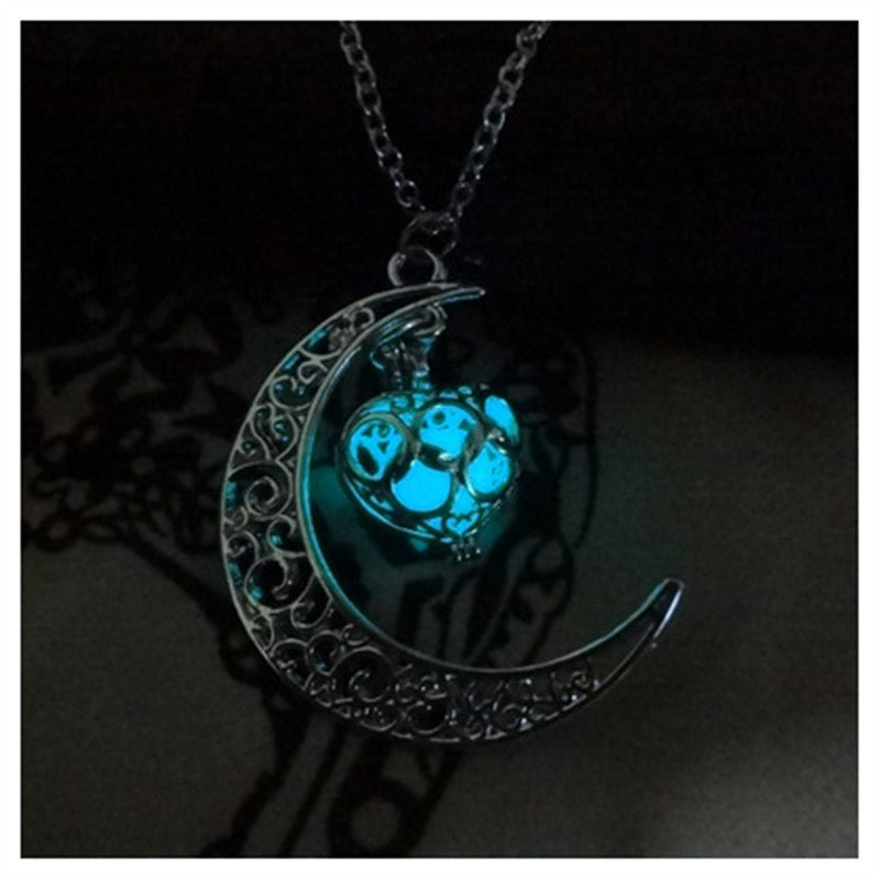 Glowing Pendant Necklaces Silver Plated Chain Necklaces - Necklaces -  Trend Goods