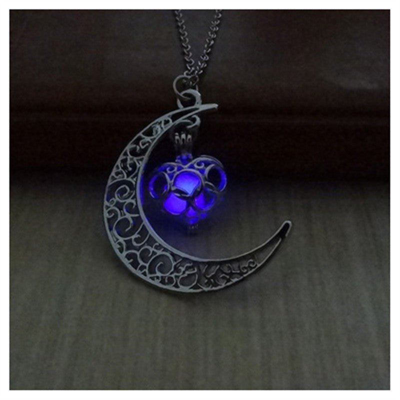 Glowing Pendant Necklaces Silver Plated Chain Necklaces - Necklaces -  Trend Goods