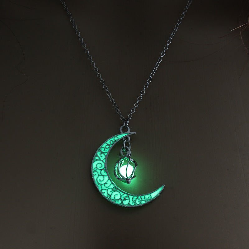 Glowing Pendant Necklaces Silver Plated Chain Necklaces - Necklaces -  Trend Goods